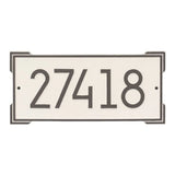 Whitehall Roanoke Modern Wall 1-Line Personalized Address Plaque - Coastal Clay