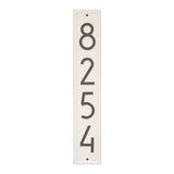 Whitehall Vertical Modern Wall 1-Line Personalized Address Plaque - Coastal Clay