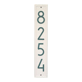 Whitehall Vertical Modern Wall 1-Line Personalized Address Plaque - Coastal Green