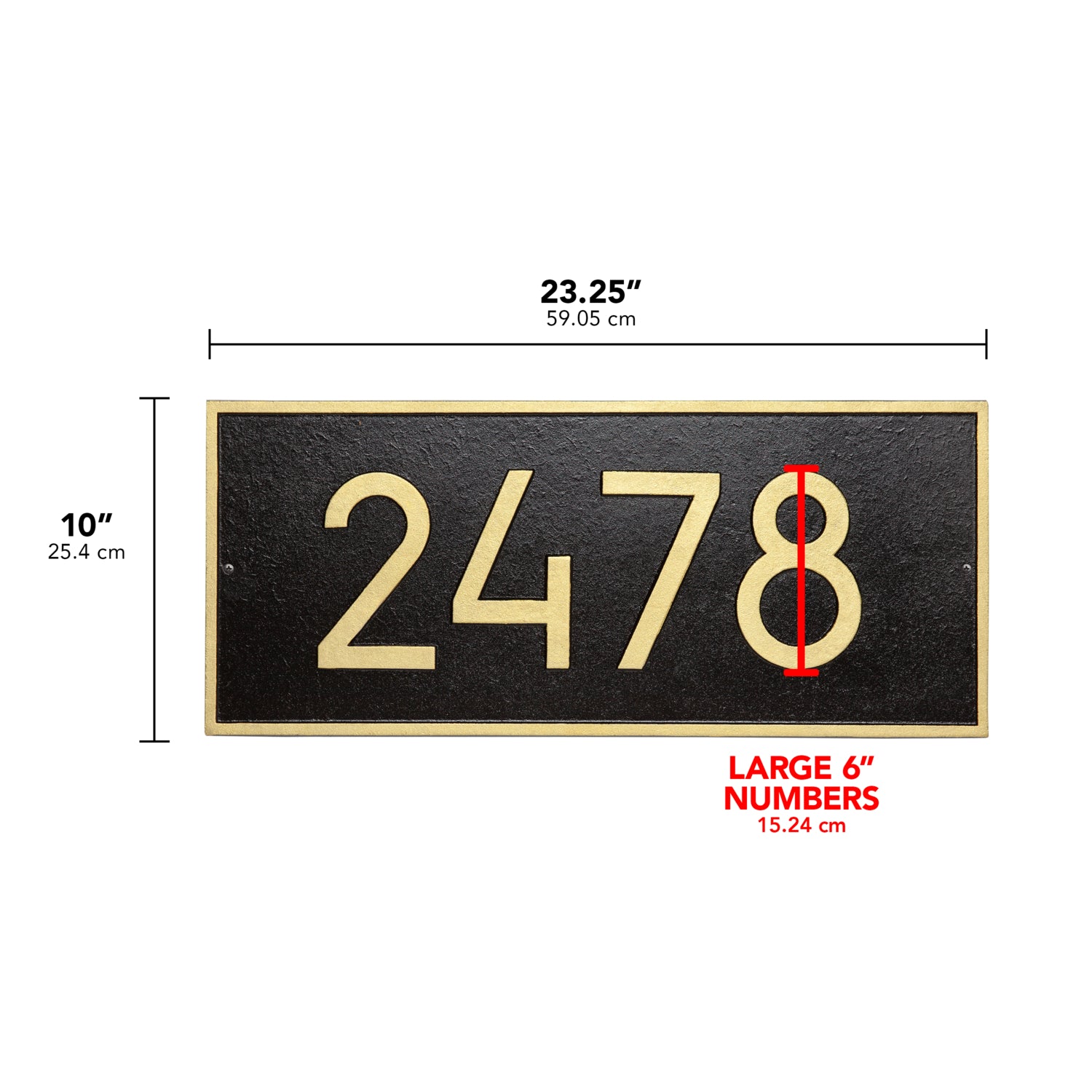 Whitehall Products Hartford Modern Personalized Address Plaque