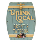 Whitehall Drink Local Barrel Personalized Plaque - Bronze Verdigris