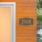 Whitehall Frond Neohaus Wall 1-Line Personalized Address Plaque - lifestyle