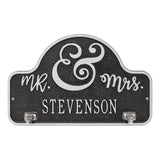 Whitehall Keys to My Heart Hook Personalized Plaque - Black/Silver