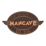 Whitehall Moderno Man Cave Personalized Plaque - Antique Copper