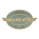 Whitehall Moderno Man Cave Personalized Plaque - Bronze Verdigris