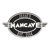 Whitehall Moderno Man Cave Personalized Plaque - Black/White
