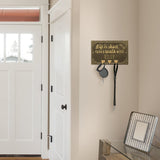 Whitehall Life Is Short Take a Walk Wall Personalized Sign with Leash Hooks - lifestyle