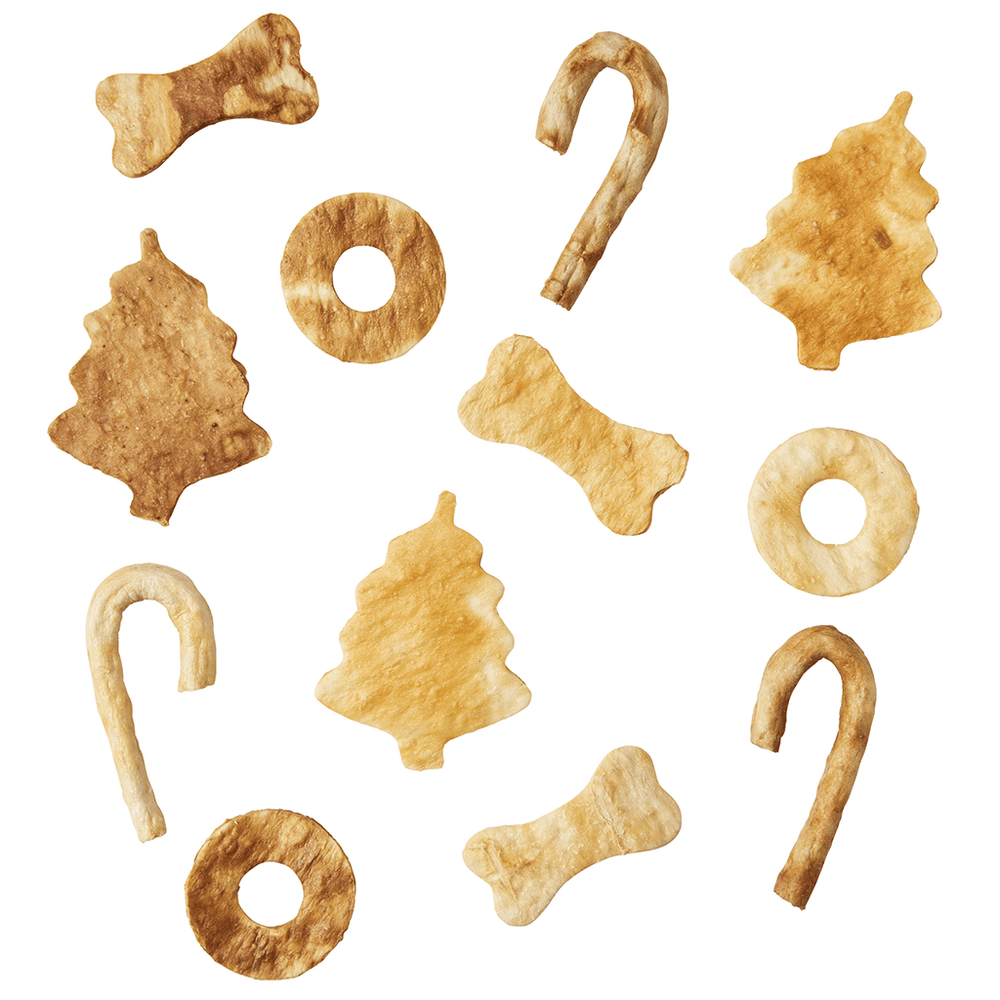 Nothin' To Hide Holiday Gift Pack Collagen Dog Chews, Chicken & Beef - Small Chews, 12-Piece