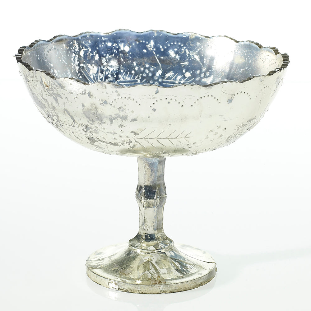 Desiray and Glass Votive Candleholders By Accent Decor - Silver