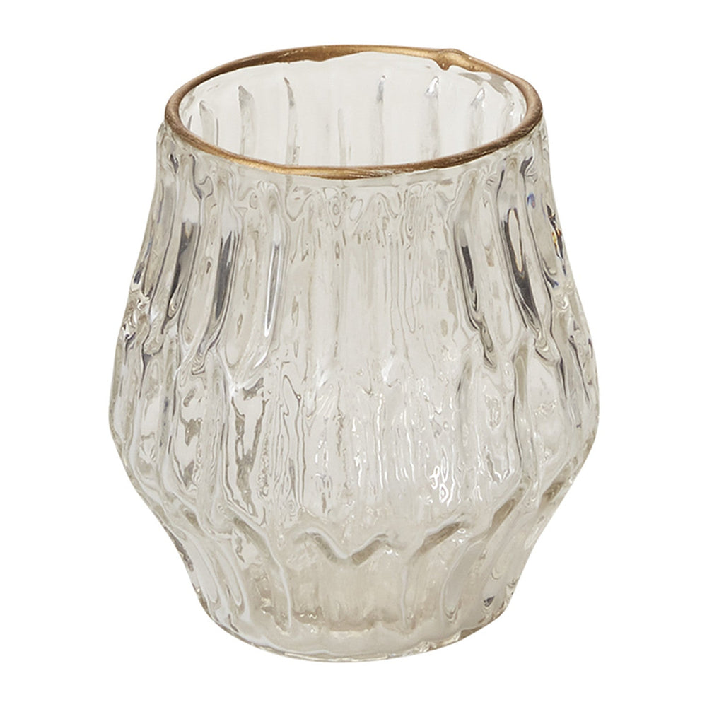 Katherine Textured Glass Votive Candleholder (Set of 4) By Accent Decor