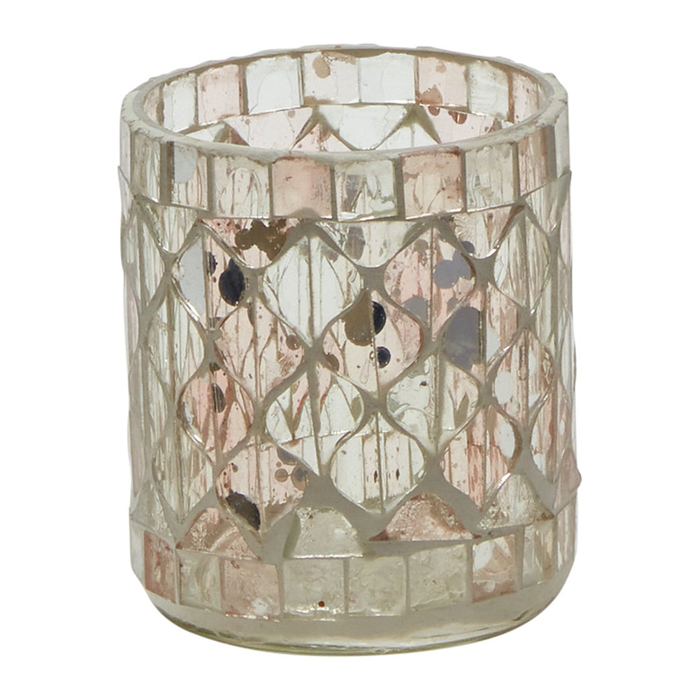 Moonlit Glass Votive Candleholders By Accent Decor
