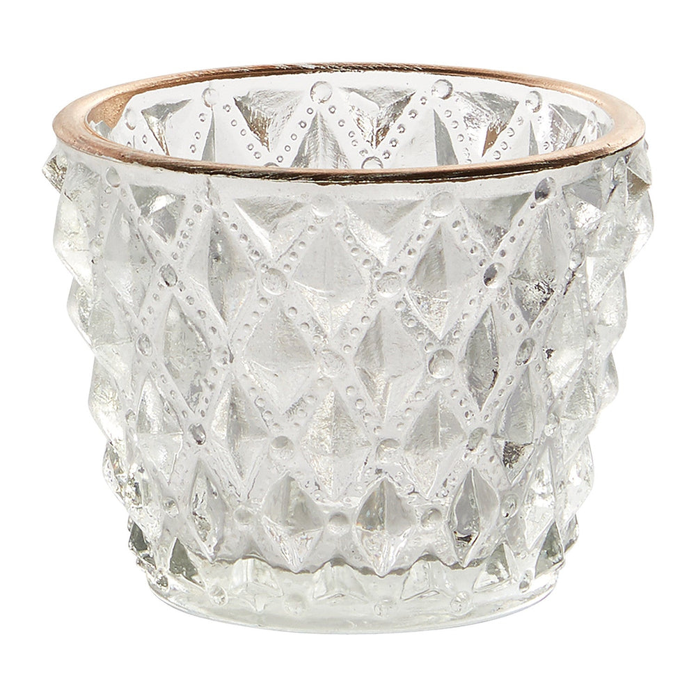 Cristal Glass Votive Candleholders By Accent Decor