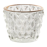 Cristal Glass Votive Candleholders By Accent Decor