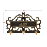 Whitehall Scroll Personalized Pet Leash Hook Plaque