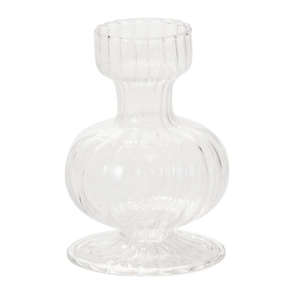 Boutique Ribbed Glass Bud Vases By Accent Decor