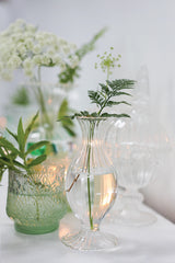 Boutique Ribbed Glass Bud Vases By Accent Decor