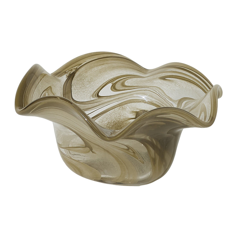 Swirled Glass Bowl By Accent Decor
