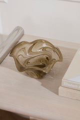 Swirled Glass Bowl By Accent Decor