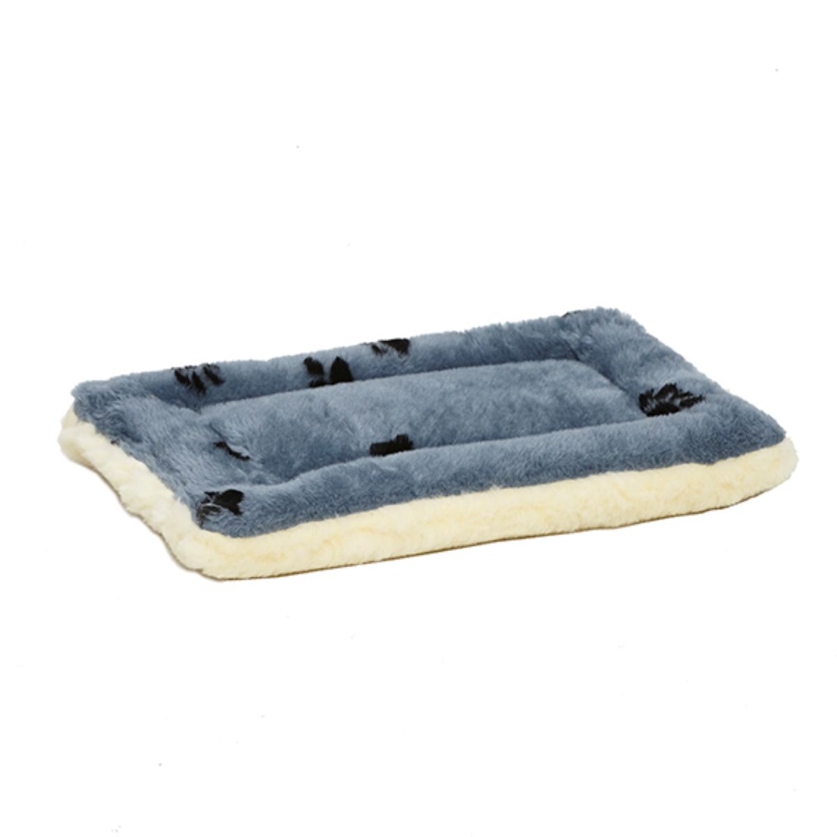 Midwest Pet Products Quiet Time Reversible Fleece Paw Print Dog Mat