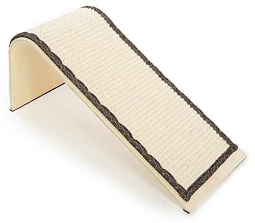 SmartyKat Sisal Angle Cat Scratch Ramp, Includes Catnip - Natural, One Size