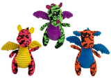 Multipet Minipet Dragon Plush Dog Toy - 5"