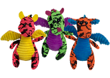 Multipet Minipet Dragon Plush Dog Toy - 5"