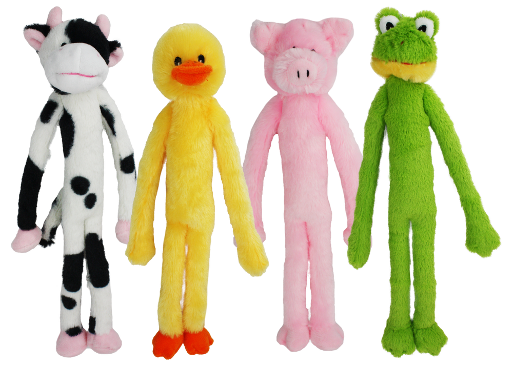 Multipet Minipet Swingin' Slevin Plush Dog Toy - 12"