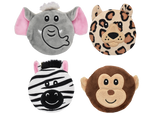 Multipet Minipet Subwoofers Safari Plush Dog Toy - 3.5"