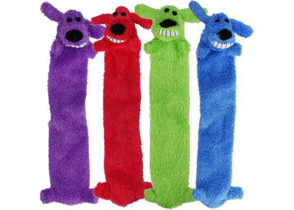 King Wholesale Multipet Unstuffed Loofa Plush Dog Toy - 12"