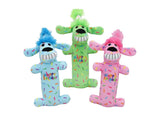 Multipet Loofa Birthday with Party Hat Plush Dog Toy - 6"