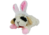 Multipet Lamb Chop Easter Bunny Plush Dog Toy, 6" Small