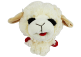 Multipet Lamb Chop Knobby Noggins Plush Dog Toy - 5"