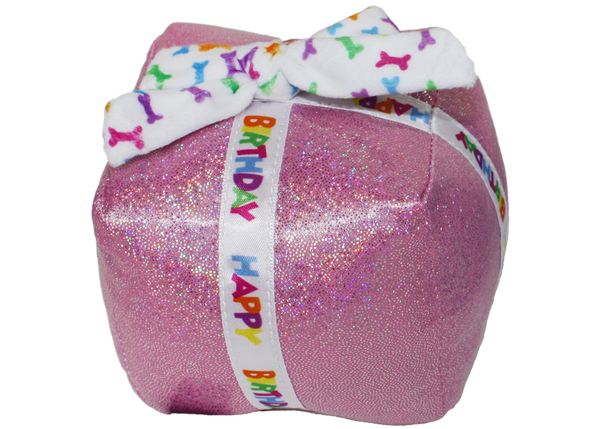 King Wholesale Multipet Birthday Present Plush Dog Toy - 5.5"