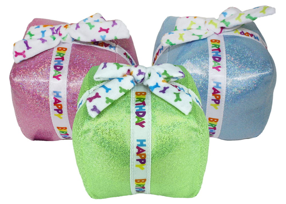 Multipet Birthday Present Plush Dog Toy - 5.5"
