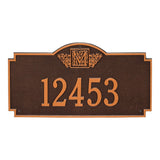 Whitehall Monogram Estate Wall 1-Line Personalized Plaque - Antique Copper