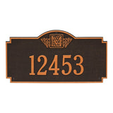 Whitehall Monogram Estate Wall 1-Line Personalized Plaque - Oil-Rubbed Bronze