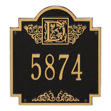 Whitehall Monogram Standard Wall 1-Line Personalized Plaque - Black/Gold