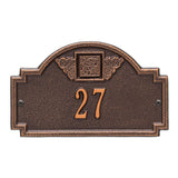 Whitehall Monogram Petite Wall 1-Line Personalized Plaque - Antique Copper