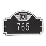 Whitehall Monogram Petite Wall 1-Line Personalized Plaque - Black/Silver