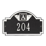Whitehall Monogram Petite Wall 1-Line Personalized Plaque - Black/White