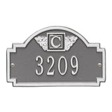 Whitehall Monogram Petite Wall 1-Line Personalized Plaque - Pewter/Silver