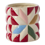 Cozy Quilt Pots By Accent Decor