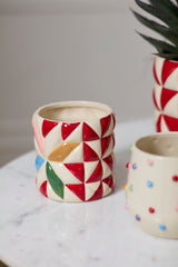 Cozy Quilt Pots By Accent Decor