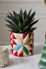 Cozy Quilt Pots By Accent Decor
