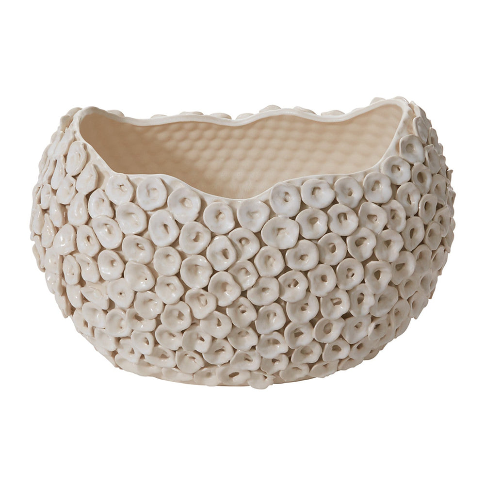 Luanda Sculptural Glossy Bowls By Accent Decor