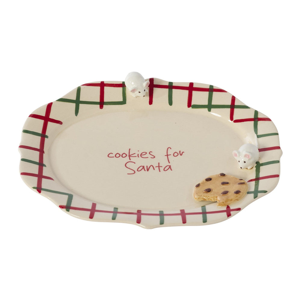 Cookies for Santa Decorative Platter By Accent Decor