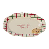 Cookies for Santa Decorative Platter By Accent Decor