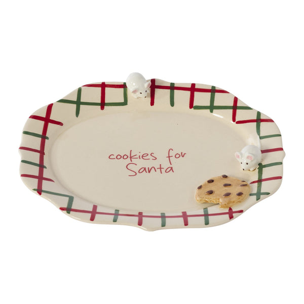Accent Decor Cookies for Santa Decorative Platter (Set of 2) By Accent Decor