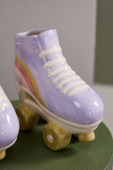 Rollerskate Ceramic Planter By Accent Decor