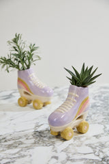 Rollerskate Ceramic Planter By Accent Decor